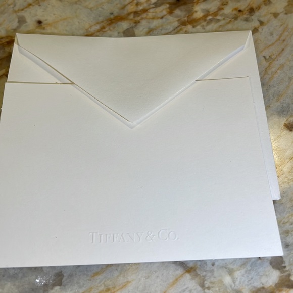 New Tiffany Box w Bow, Bag , Pouch, receipt card & gift tag card w envelope - Picture 7 of 7